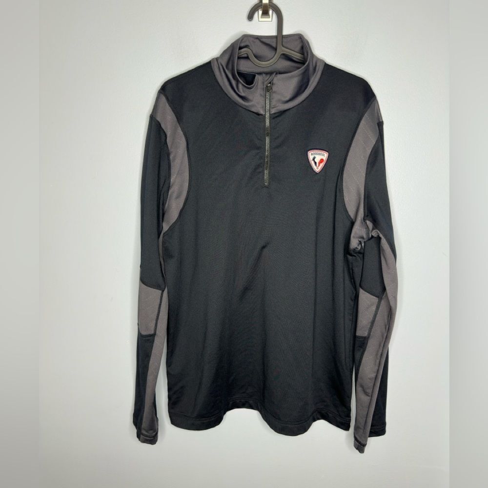 ROSSIGNOL insulated Men's Classique Half-Zip Baselayer Top Sweater Sz Large